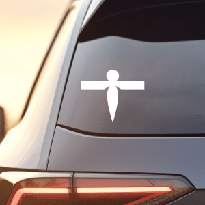 shikigami paper bird vinyl decal