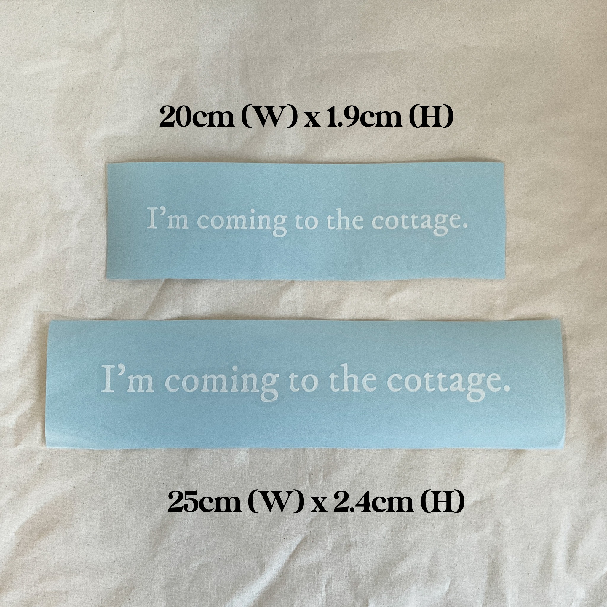 i'm coming to the cottage car decal