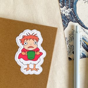 chicken ponyo sticker