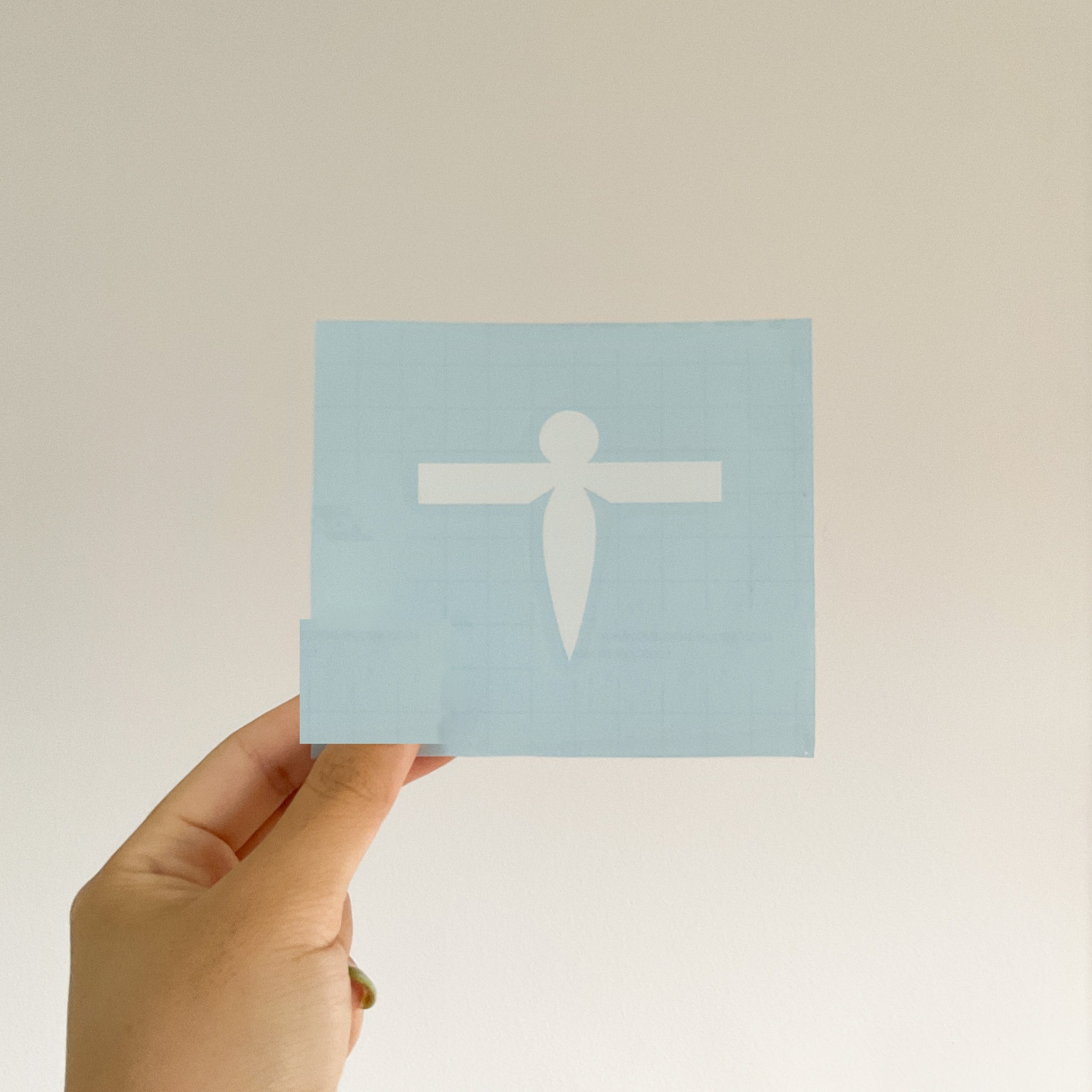 shikigami paper bird vinyl decal