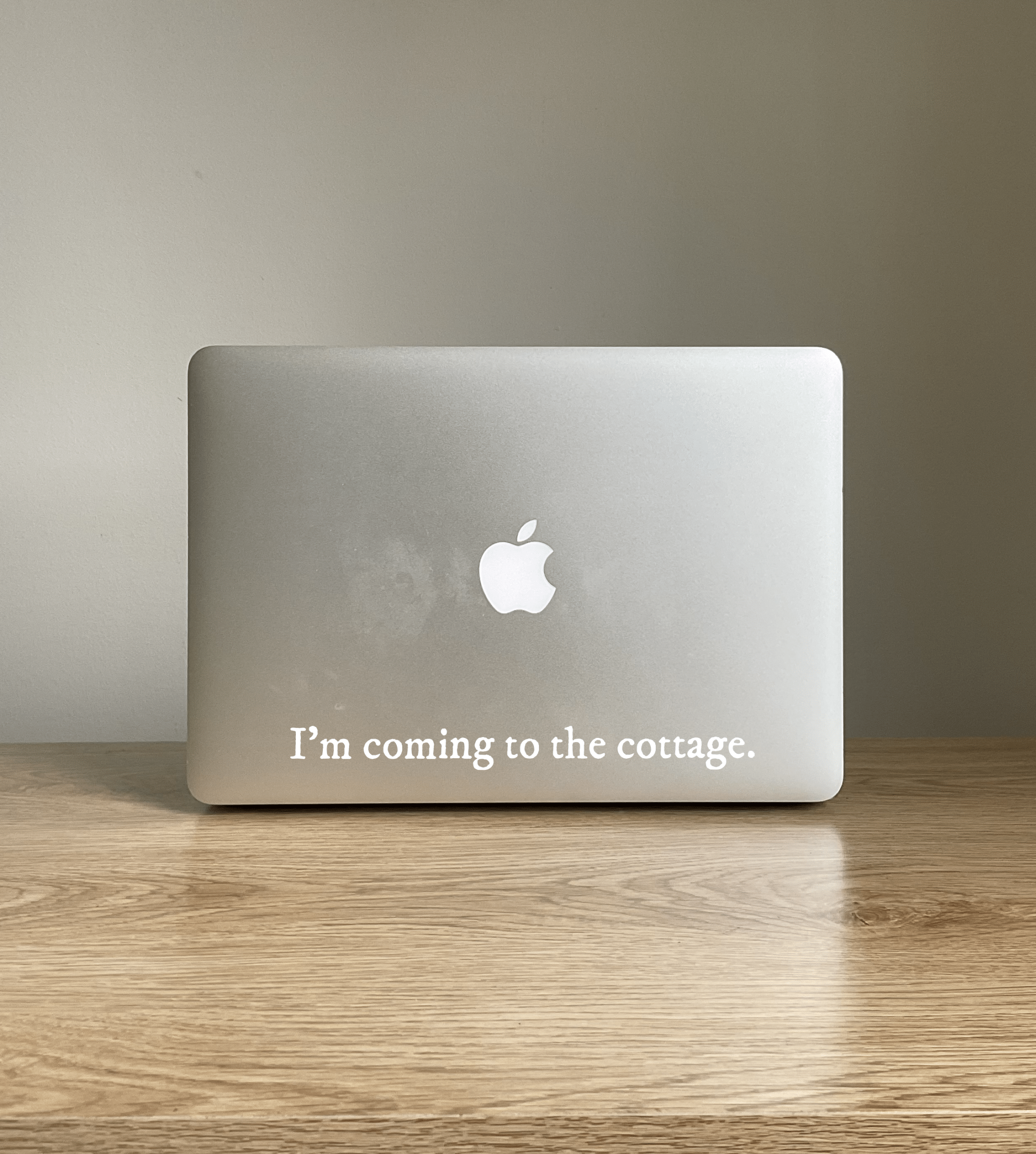 i'm coming to the cottage car decal