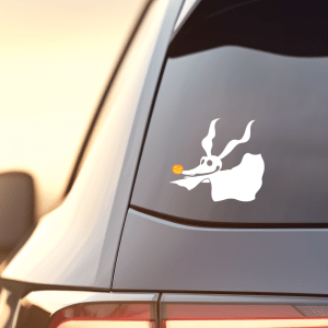 zero ghost dog vinyl decal